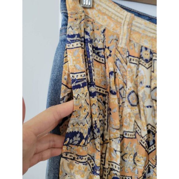 We The Free Blue and Tan Wide Leg Pants - Picture 3 of 10